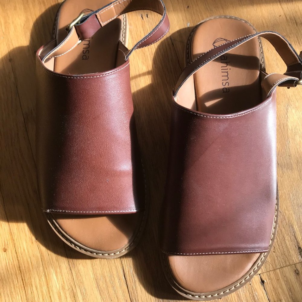Bella Sandal in Cognac from Ahimsa